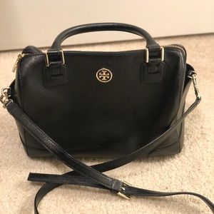 Tory Burch Robinson Middy Black handbag